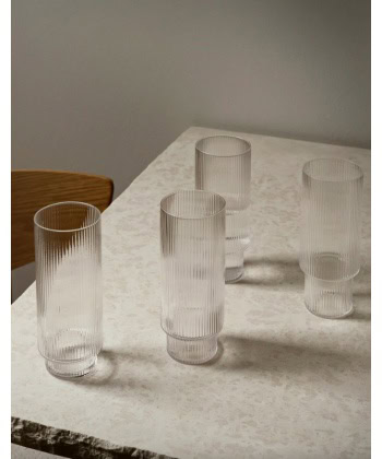 Alternative view of Ripple -Long Drink glass 4pk