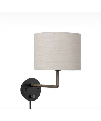 Alternative view of Gravity vegglampe, liten- antikk messing med skjerm - utstilling