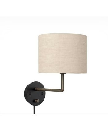 Gravity vegglampe, liten- antikk messing med skjerm - utstilling