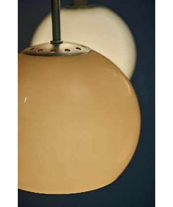 Alternative view of Ball Glass Pendel -Amber Ø18