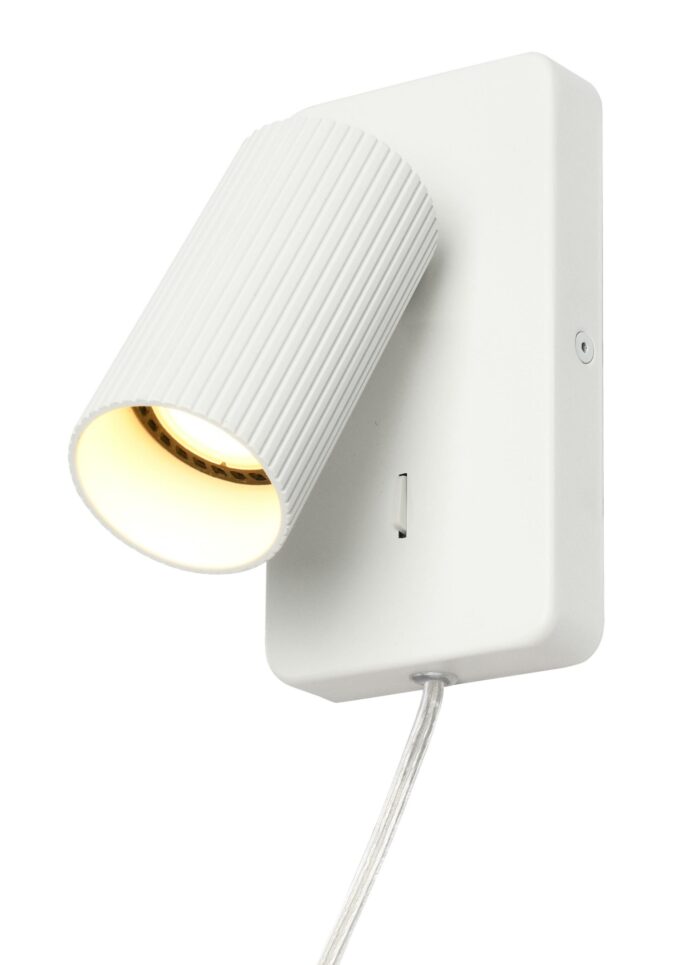 Grooves K1 vegglampe -Hvit