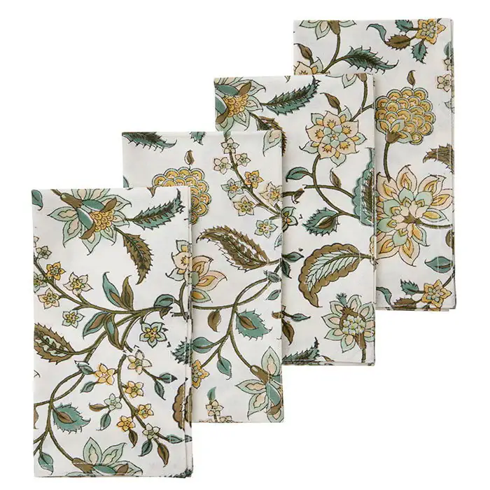 Servietter -Divya Ivy, 4pk (bomull)