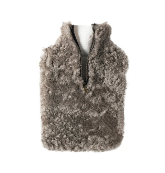 Kerri -varmeflaske med saueskinnspose, stone