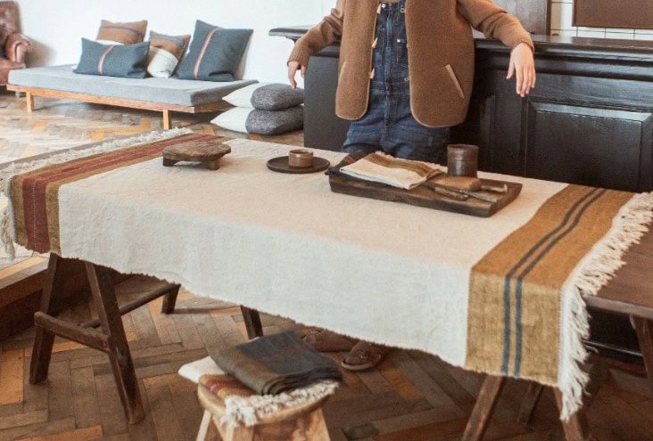 Linduk -The Belgian Table Throw -Hillside 140x230 - Bilde 4