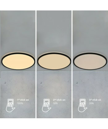 Alternative view of Oja Plafond Ø42 -Sort (IP54)