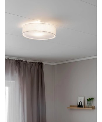 Alternative view of Sam Plafond -Hvit Lin