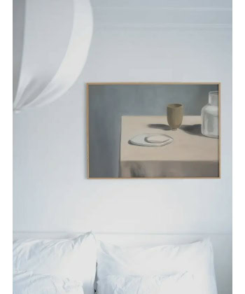 Alternative view of On A Table 50 x 70 cm