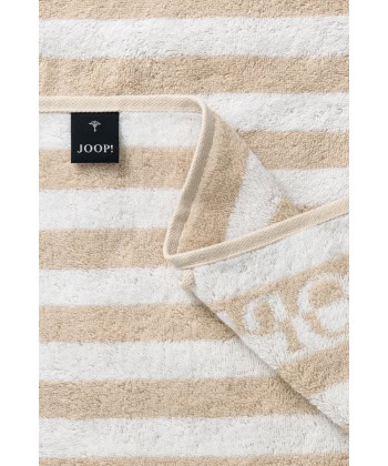 JOOP! Split Stripes -Håndkle 50x100, Beige - Bilde 3