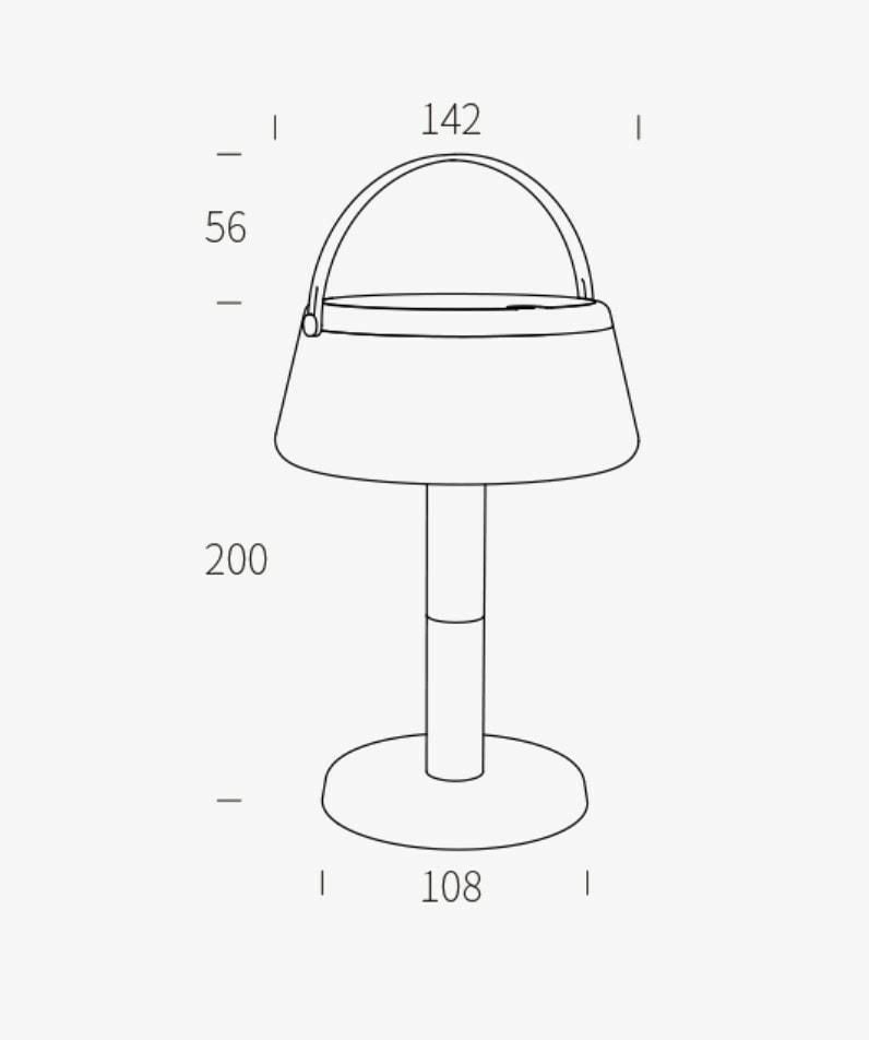 Solar Lantern bordlampe -Oppladbar/solcelle - Bilde 4