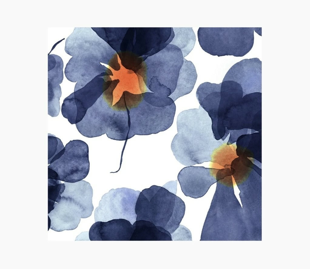 Papirservietter -Marimekko Valssi Blue, Lunsj