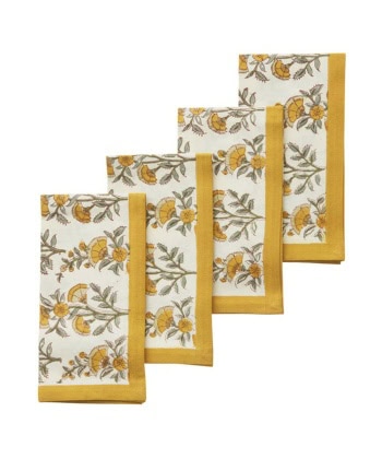 Servietter -Calla Honey, 4pk (bomull)