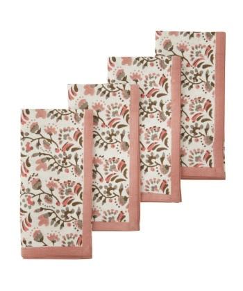 Servietter -Marigold Rose, 4pk (bomull)