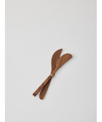 Teak Sett med Smørkniver