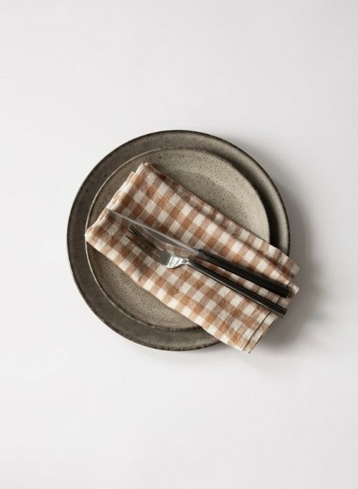 Linserviett Gingham Biscuit - Bilde 2