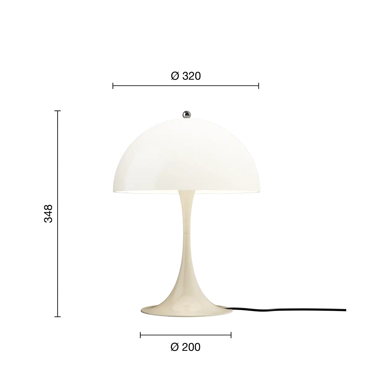 Panthella 320 Bordlampe Beige - Bilde 8