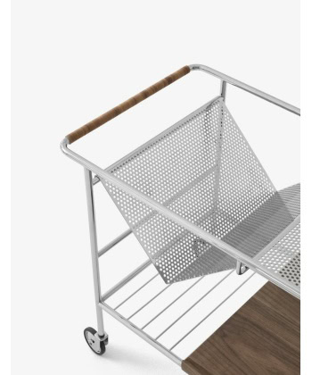 Alima Trolley NDS1 -Trallebord i krom/valnøtt - Bilde 3