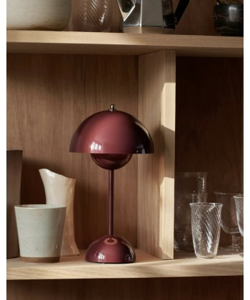 Alternative view of Flowerpot oppladbar bordlampe VP9, Dark Plum
