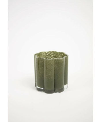 Clara Lyslykt -Oliven grønn, 15cm