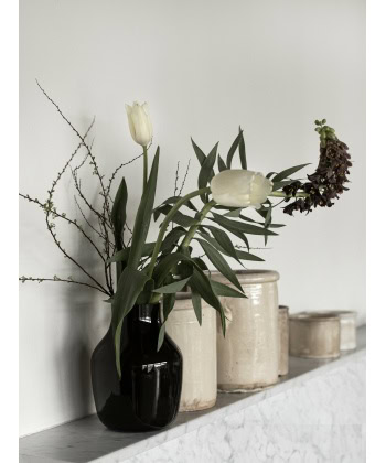 Alternative view of Paloma Vase, Medium -Brun