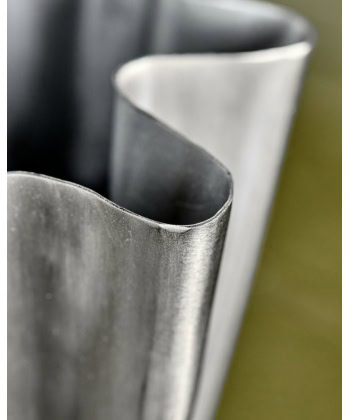 Flood Vase, Bred -Børstet Sølv - Bilde 3