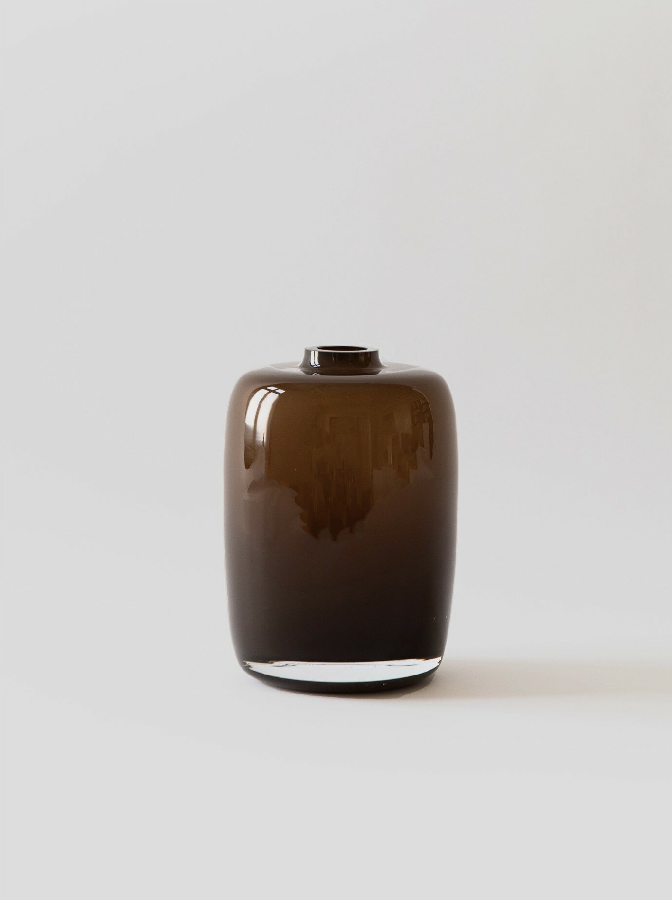 Verona Vase, høy -Brun
