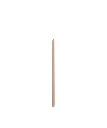 LED Lange Kronelys 2pk, Beige 55cm