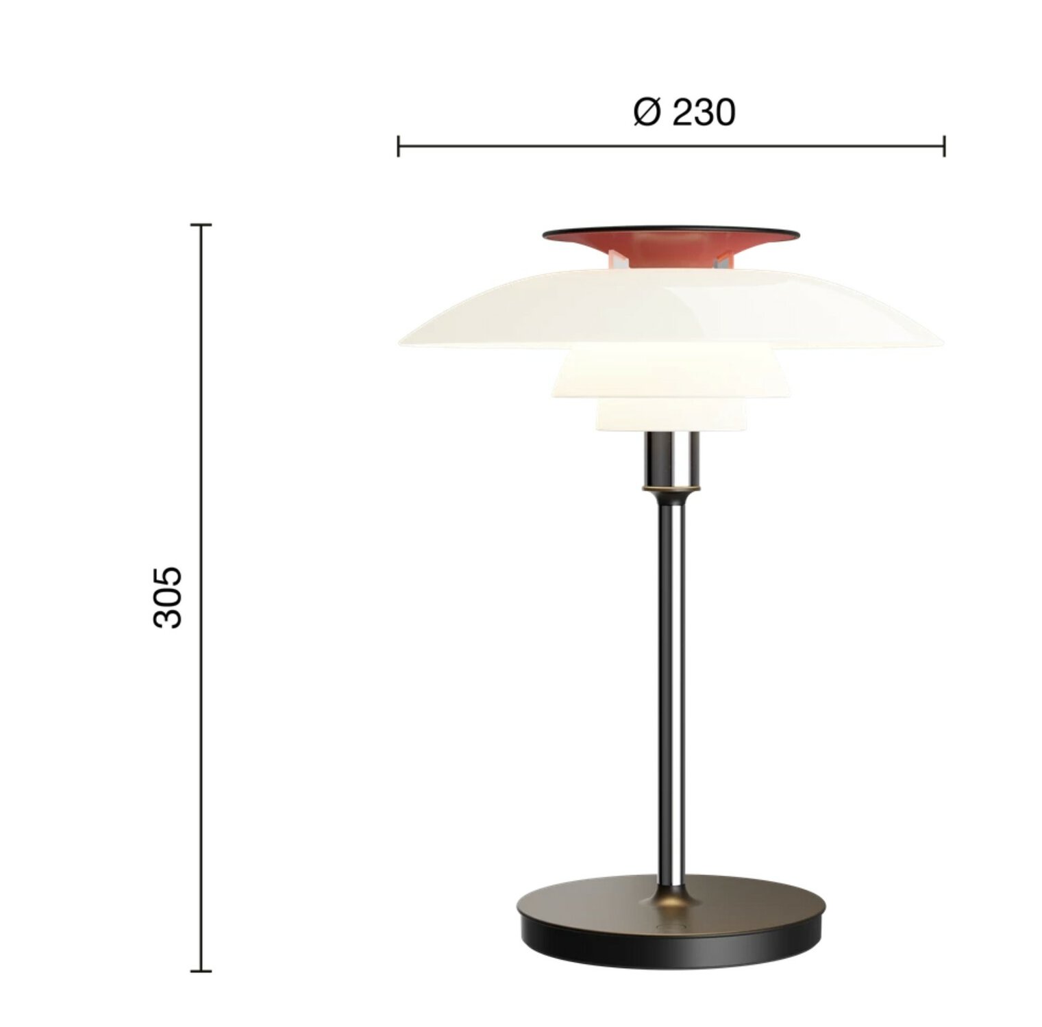 PH 80 Oppladbar Bordlampe - Bilde 3