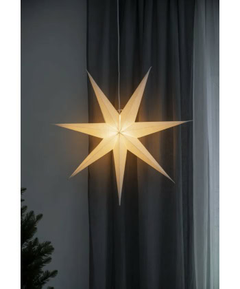 Adventsstjerne 78 -Hvit Lin