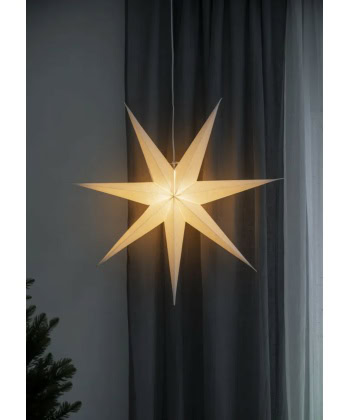 Adventsstjerne 78 -Hvit Lin - Bilde 3