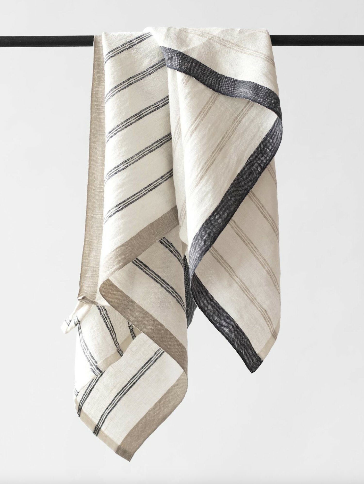 Maya Kjøkkenhåndkle -Natural Stripe - Bilde 2