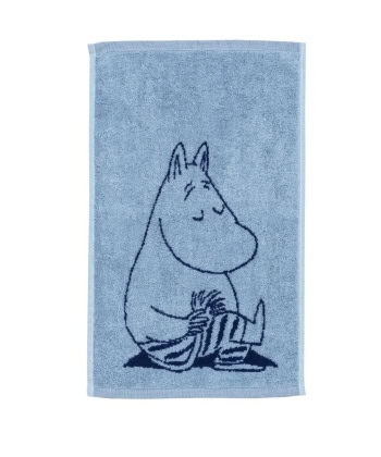 Mummi gjestehåndkle-50x30cm Mummitrollet blå