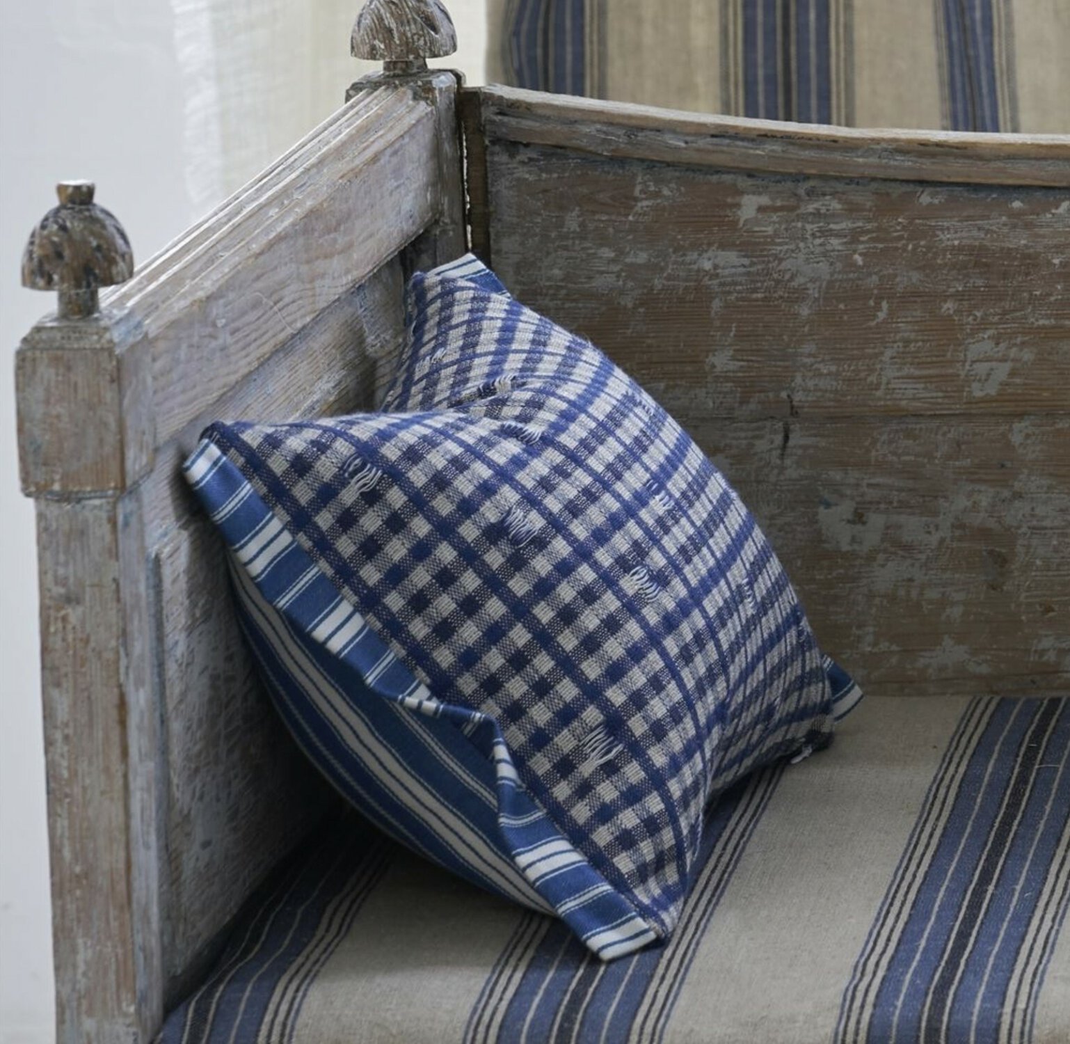 Toile Vichy Indigo Pute - Bilde 2