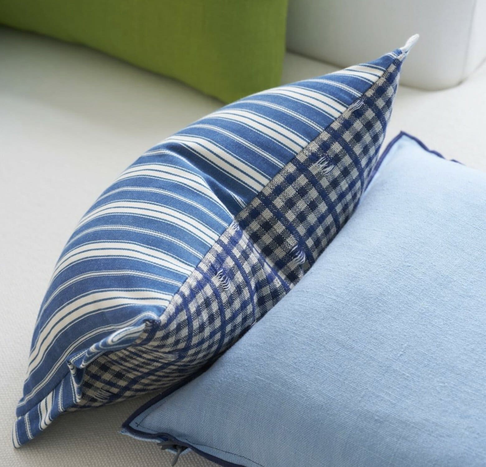 Toile Vichy Indigo Pute - Bilde 3