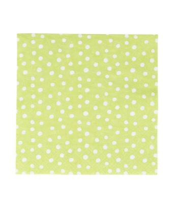 Servietter lunsj - Small Dots Grønn