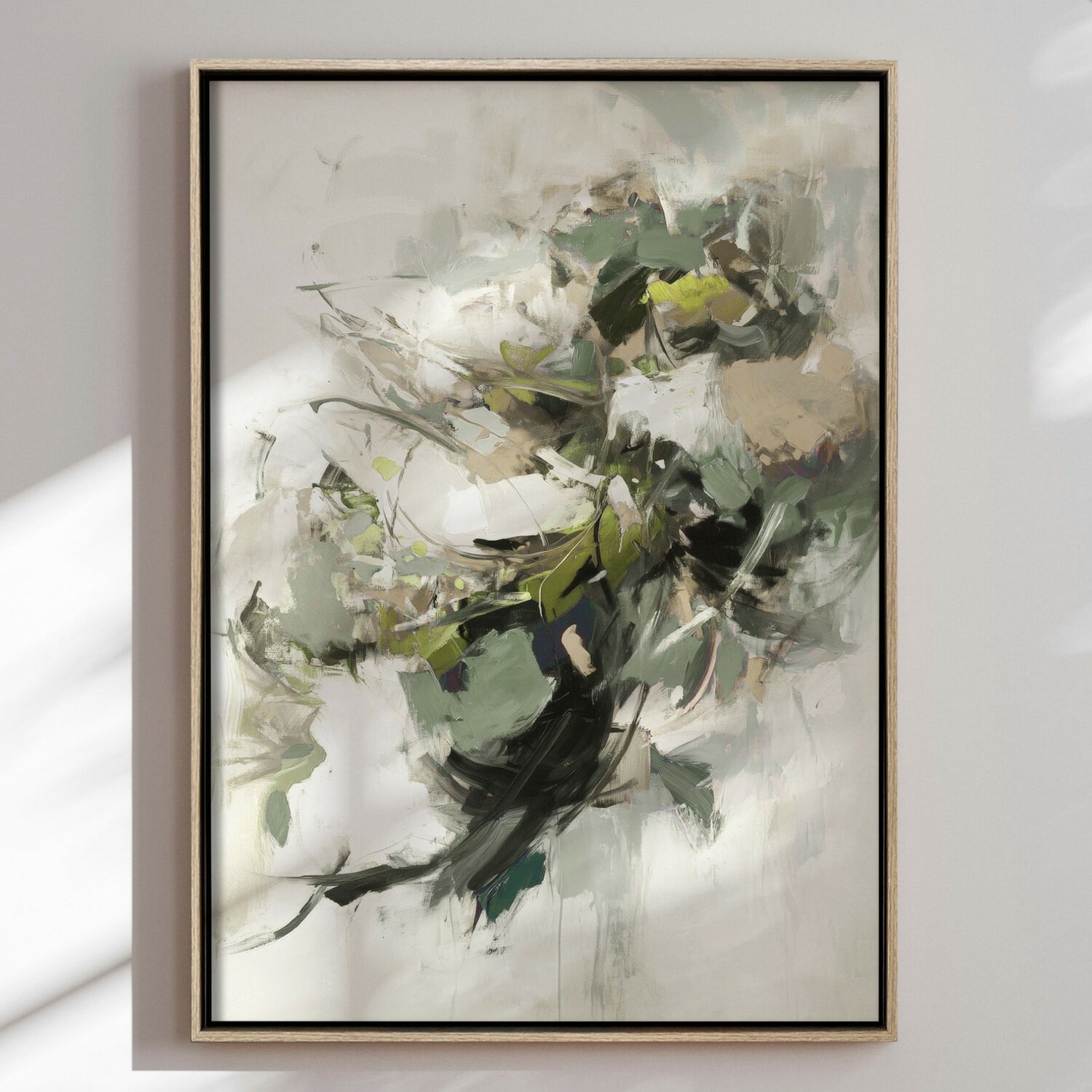 Håndlaget Maleri -Green Dance -60x80cm