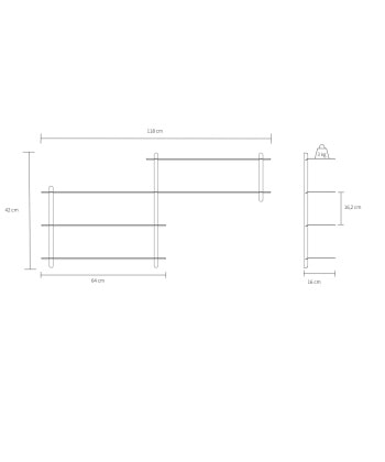 Nivo Hylle B -Sort - Bilde 4