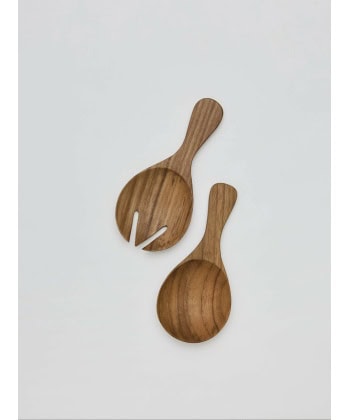 Teak Salatbestikk -Small