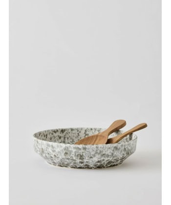 Alternative view of Teak Salatbestikk -Small