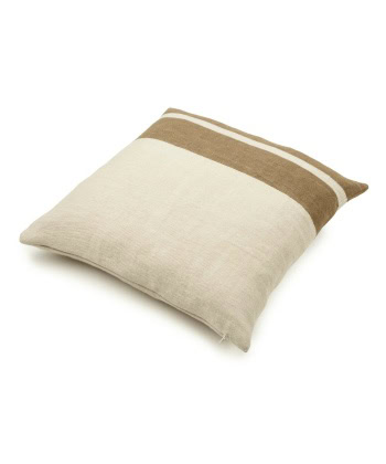 Alternative view of Putetrekk -The Belgian Pillow -Railroad Stripe Brown 50x50