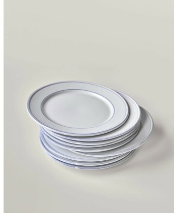 Alternative view of Bistro Middagstallerken, blå -2pk
