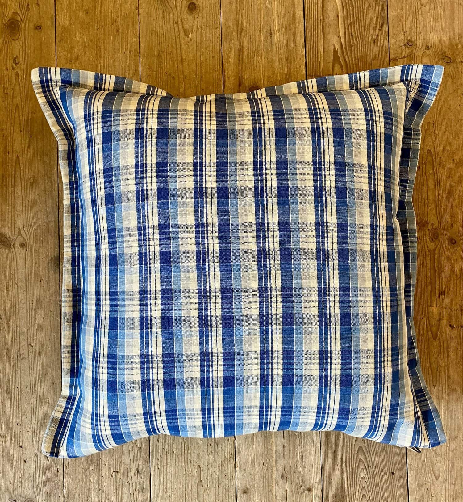Putetrekk -Summer Plaid Blue, 50x50