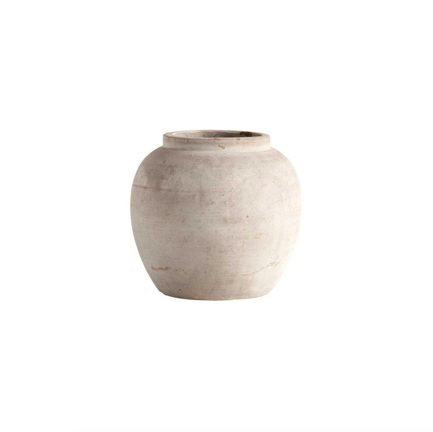 Jar Vase Sand -Leirkrukke L