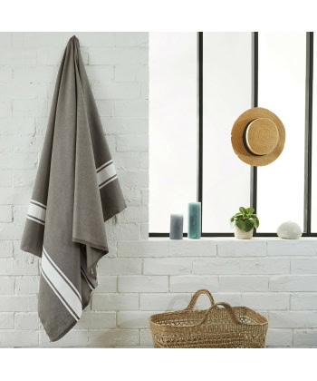 Alternative view of Foutahåndkle Flat Weave, 100x200 -Taupe