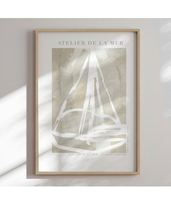 Atelier De La Mer -Innrammet plakat 30x40