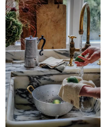 Alternative view of Claire Kjøkkenklut i lin og bomull -Avocado & Almond
