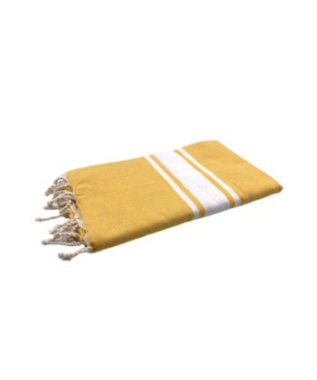 Foutahåndkle Flat Weave, 100x200 - Yellow Mustard