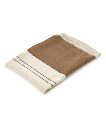 Pledd -Foundry Beeswax Stripe -135x220