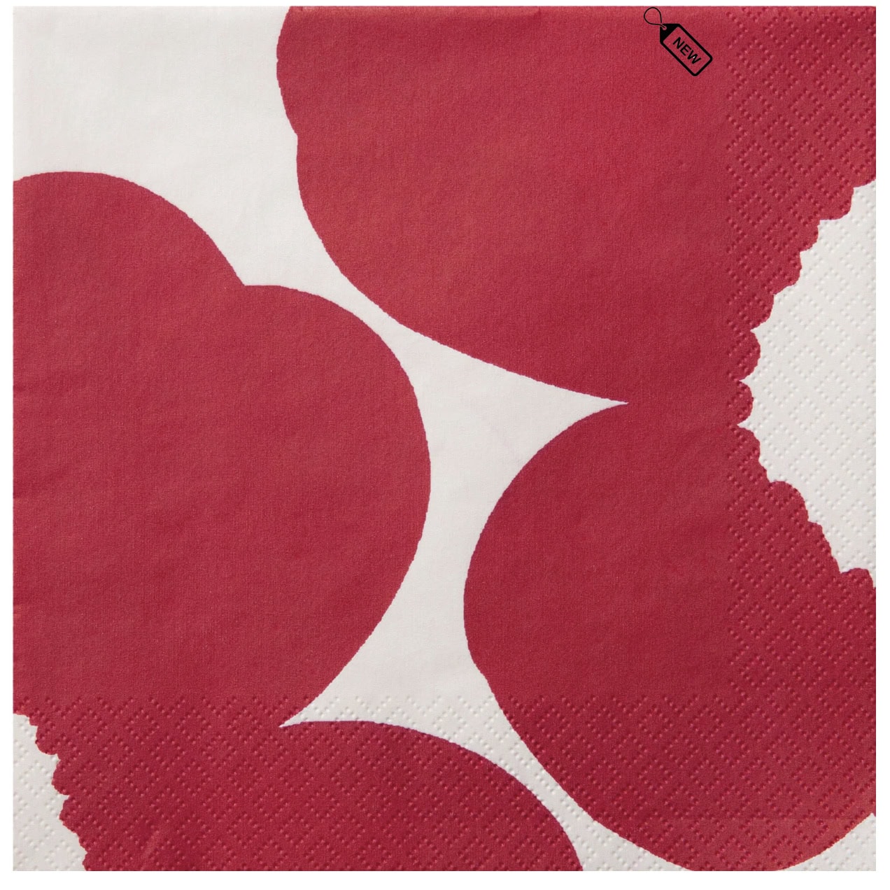Papirservietter -Marimekko Iso Unikko Burgundy, Lunsj