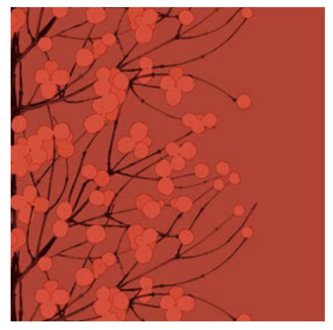 Papirservietter -Marimekko Lumimarja Red, Lunsj