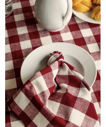 Alternative view of Servietter Bettyhill 4pk - Ruby
